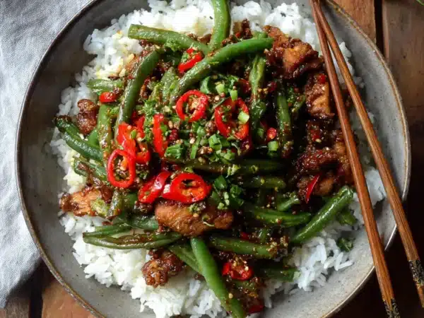 Spicy Pork Stir Fry with Green Beans - A Sichuan Classic You Can Make Tonight
