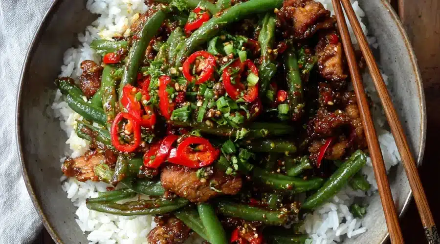 Spicy Pork Stir Fry with Green Beans - A Sichuan Classic You Can Make Tonight